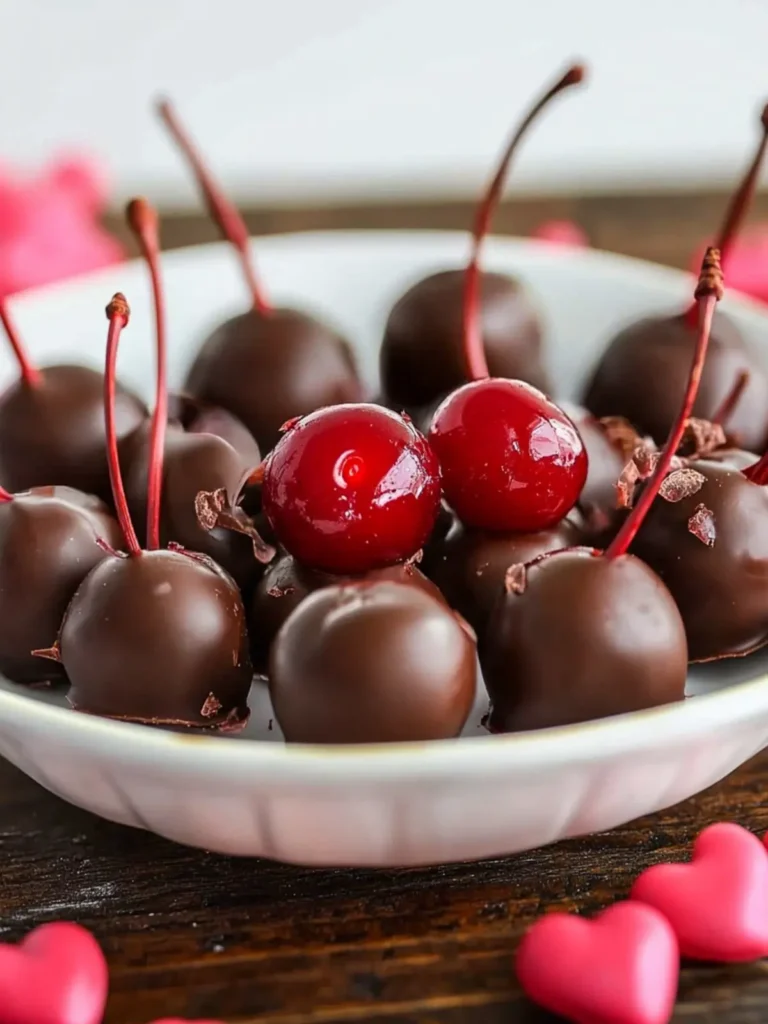 Delicious Chocolate Covered Cherries for Valentine’s Day Snacks